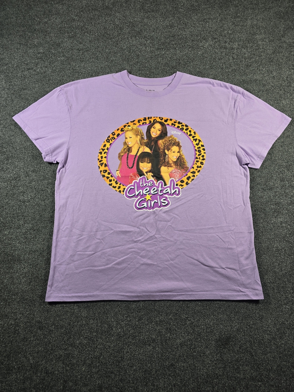 MAD Engine Disney Cheetah Girls Purple Graphic T-Shirt Women's XL Y2K Pop Star